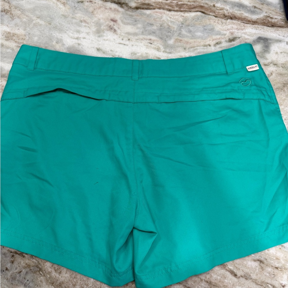 Magellan Outdoors falcon lake Teal Athletic Drawstring Shorts - Picture 2 of 3